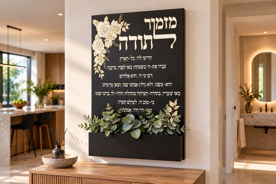 מזמור לתודה, שחור