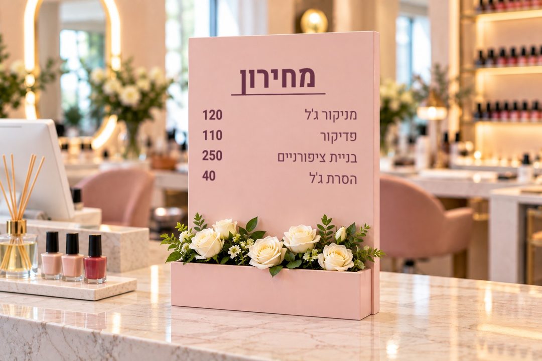 מחירון לציפורניים